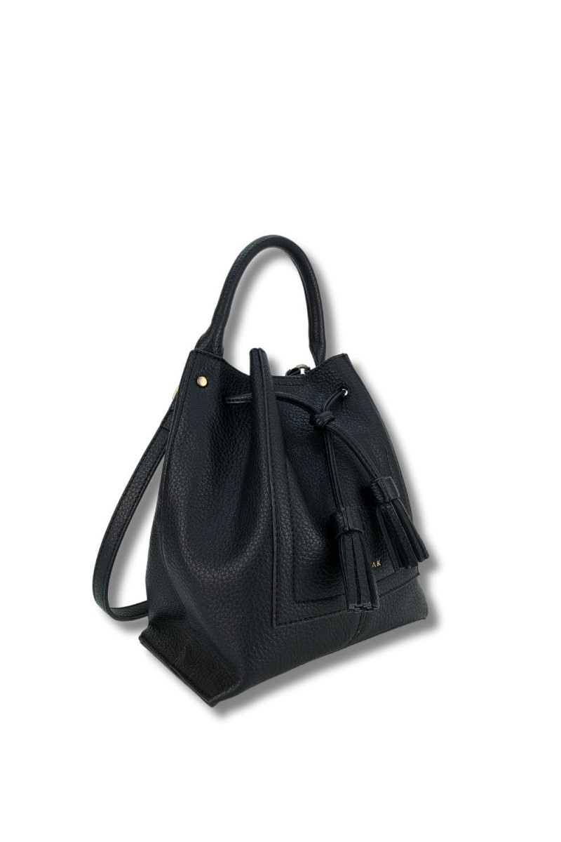 BOLSO JUDAS DETALLE BORLONES COLOR NEGRO